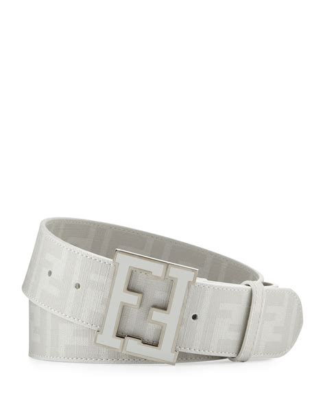 authentic white fendi belt|fendi belt men white.